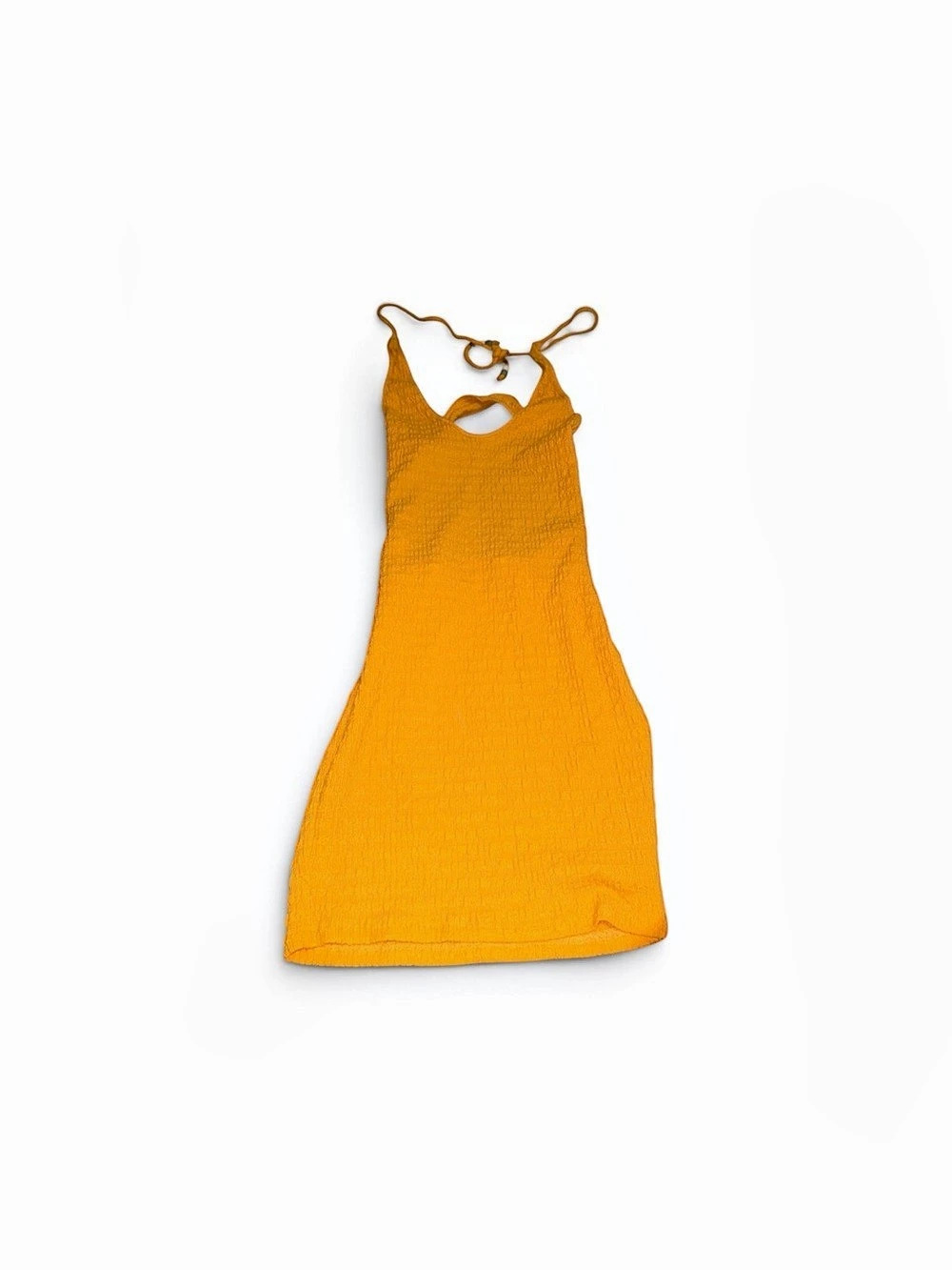 Orange Tie-Strap Mini Dress Like New